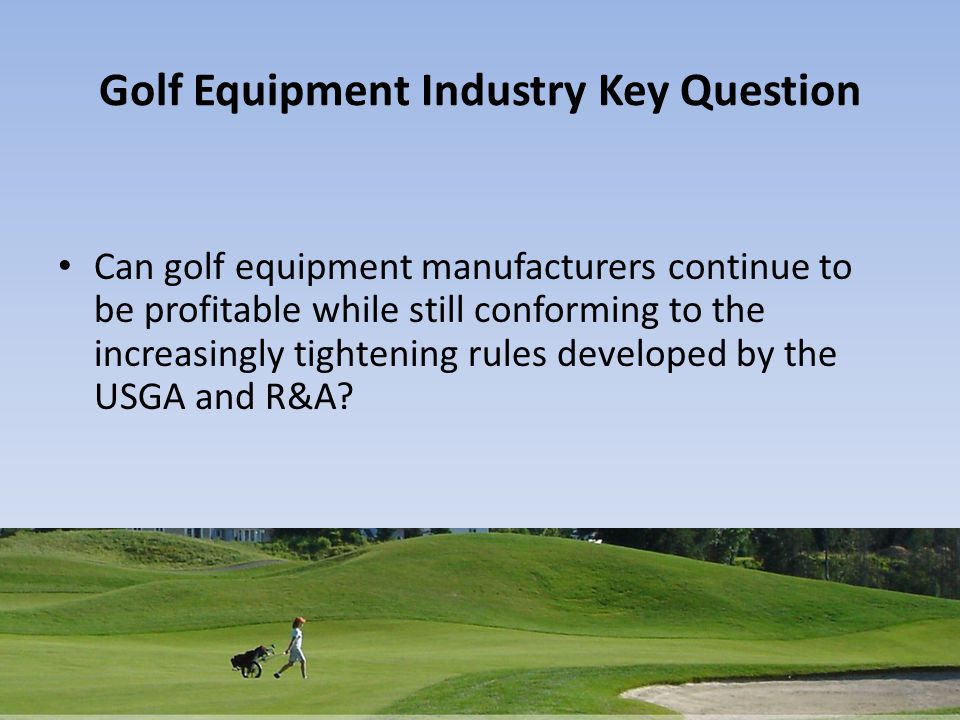 Competition in the golf industry 2009